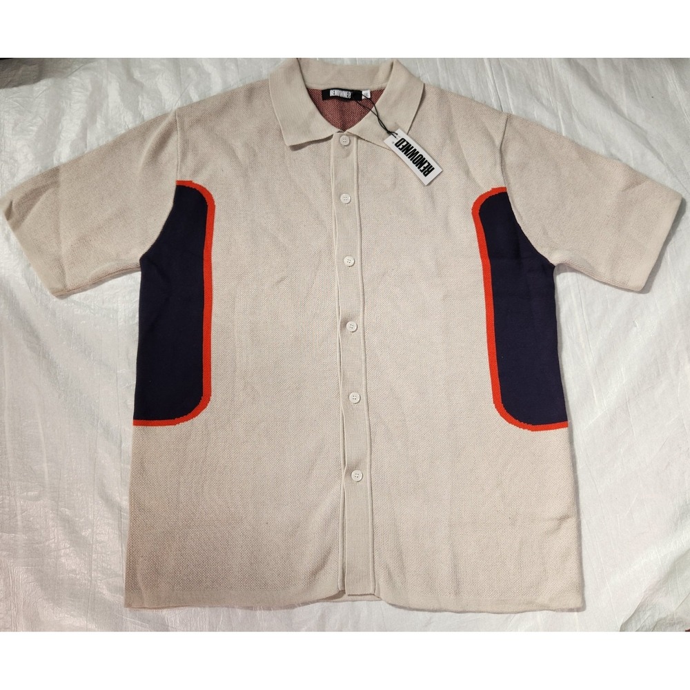 New Renowned Boogie Down Knit Shirt Men's XL Bowling Soprano Style Shirt $125